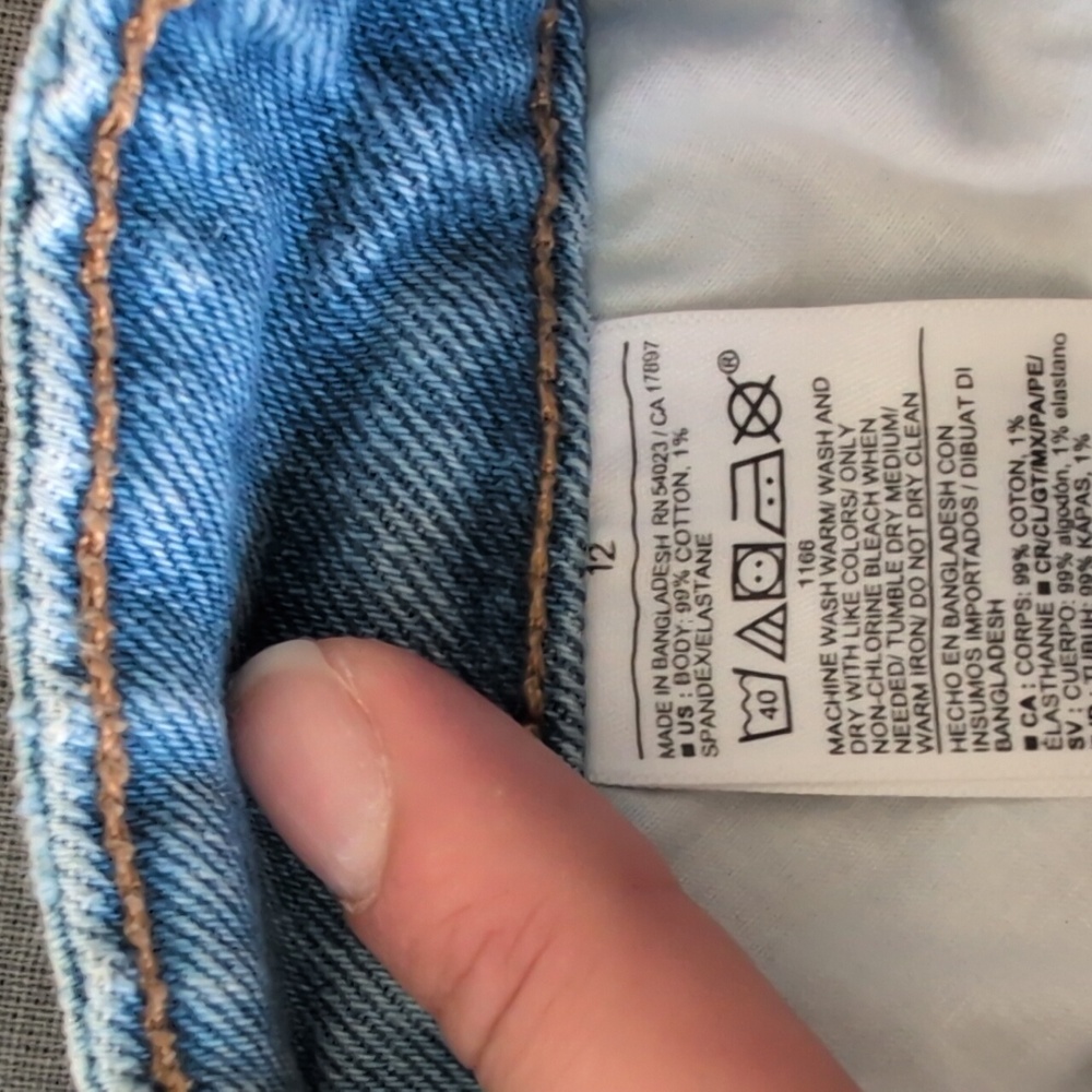 Old Navy Light Blue Wide Leg Jeans - Picture 5 of 5